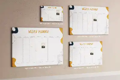 Printed Cork Board Weekly planner
