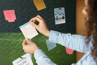 Printed Cork Memo Board Football pitch