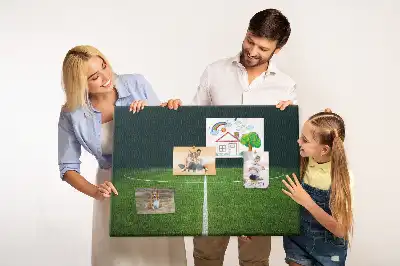 Football Pitch Printed Cork Memo Board