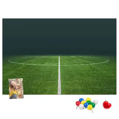 Football Pitch Printed Cork Memo Board