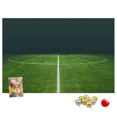 Football Pitch Printed Cork Memo Board