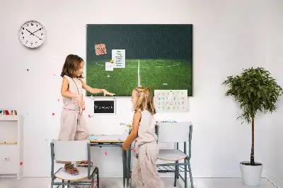 Football Pitch Printed Cork Memo Board