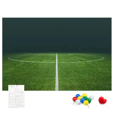 Football Pitch Printed Cork Memo Board
