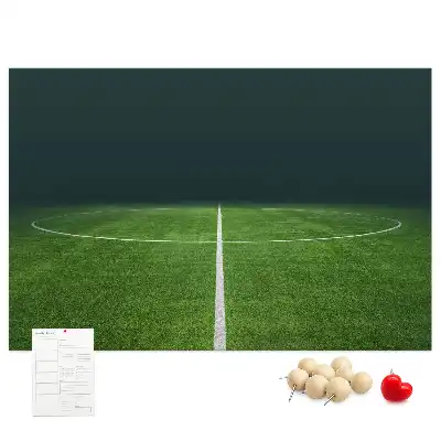Printed Cork Memo Board Football pitch