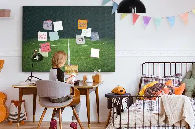 Printed Cork Memo Board Football pitch