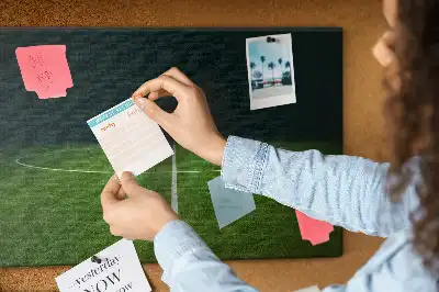 Football Pitch Printed Cork Memo Board