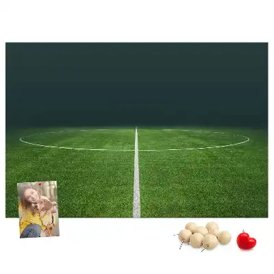 Football Pitch Printed Cork Memo Board