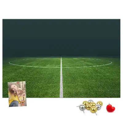 Football Pitch Printed Cork Memo Board