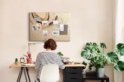 Printed Cork Board Holiday trip