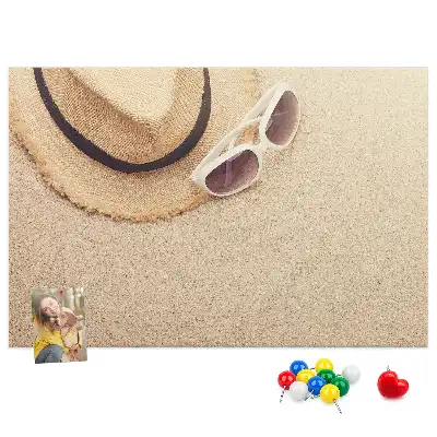 Holiday Trip Printed Cork Board