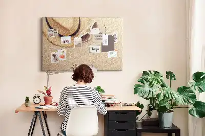 Holiday Trip Printed Cork Board