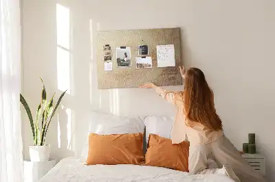 Palm Leaves Printed Cork Memo Board