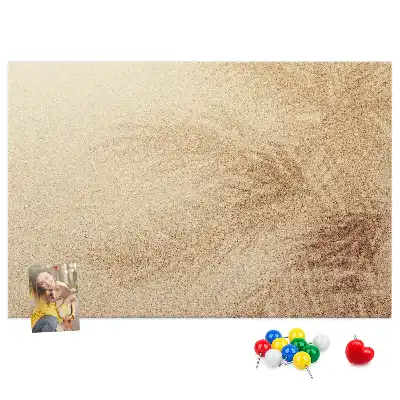 Palm Leaves Printed Cork Memo Board