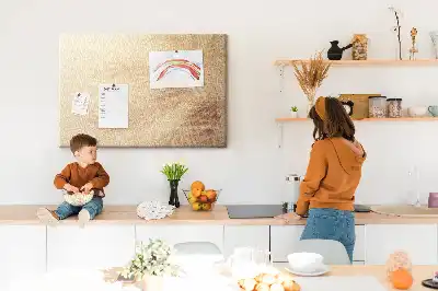 Palm Leaves Printed Cork Memo Board