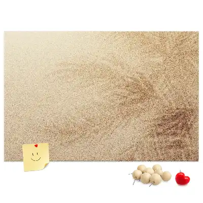 Palm Leaves Printed Cork Memo Board