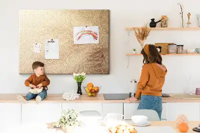Palm Leaves Printed Cork Memo Board