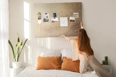 Palm Leaves Printed Cork Memo Board