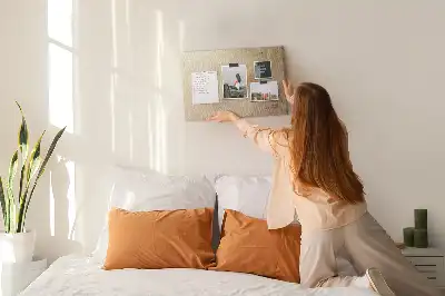 Palm Leaves Printed Cork Memo Board