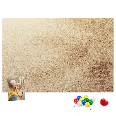 Palm Leaves Printed Cork Memo Board
