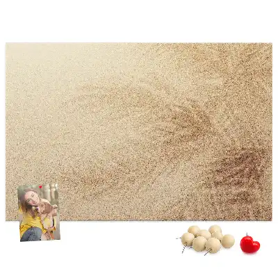 Palm Leaves Printed Cork Memo Board