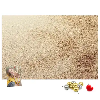 Palm Leaves Printed Cork Memo Board