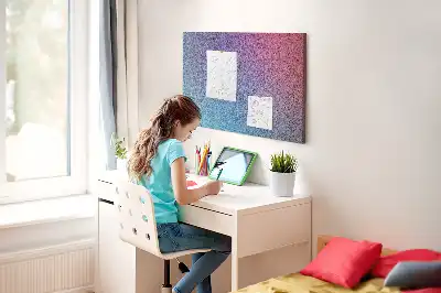 Gradient Pattern Printed Cork Board