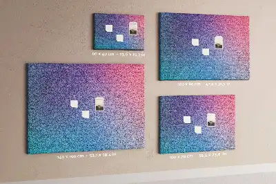 Gradient Pattern Printed Cork Board