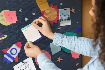Printed Cork Memo Board Children's space