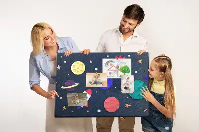 Printed Cork Memo Board Children's space
