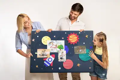 Printed Cork Memo Board Children's space