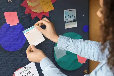 Printed Cork Memo Board Children's space