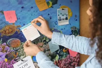 Cork memo board Underwater life