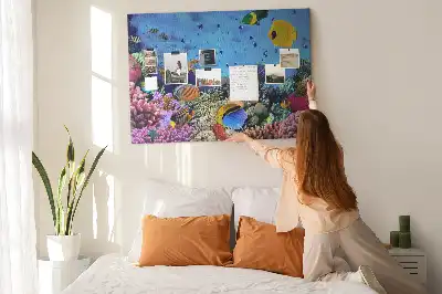 Underwater Life Cork Memo Board
