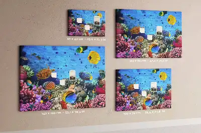 Underwater Life Cork Memo Board