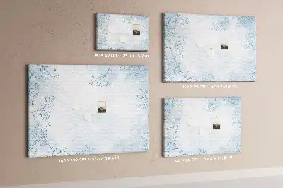 Printed Cork Board with Plant Sketch