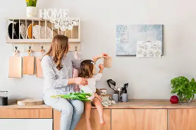 Printed Cork Board with Plant Sketch