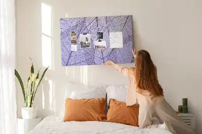 Nature Printed Cork Board with Leaves Pattern