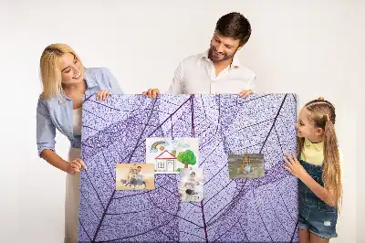 Nature Printed Cork Board with Leaves Pattern