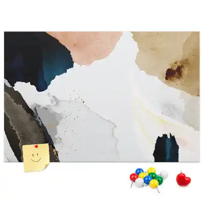 Abstract Splashes Printed Cork Board