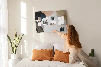 Abstract Splashes Printed Cork Board