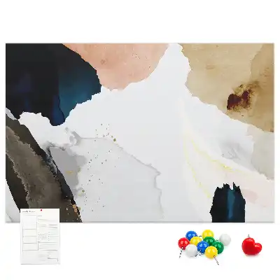 Abstract Splashes Printed Cork Board