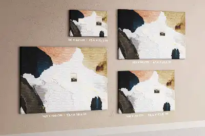 Abstract Splashes Printed Cork Board