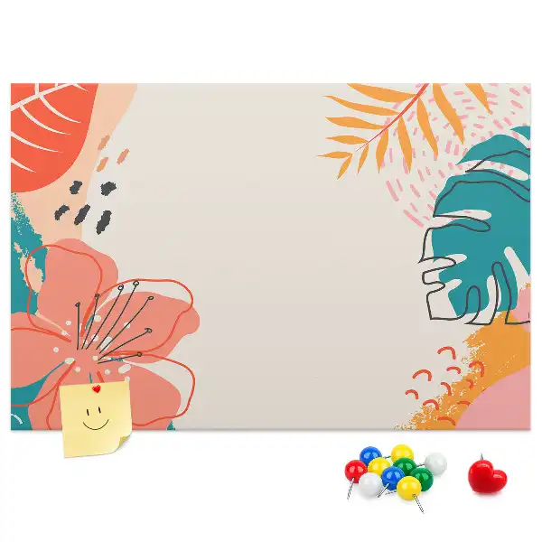 Tropical Holidays Printed Cork Memo Board