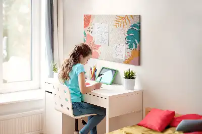 Printed Cork Memo Board Tropical holidays