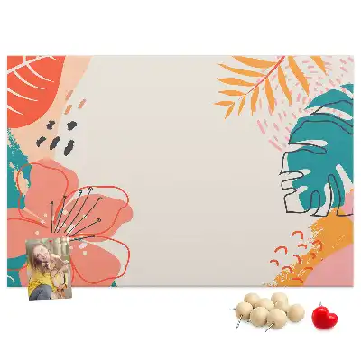 Tropical Holidays Printed Cork Memo Board