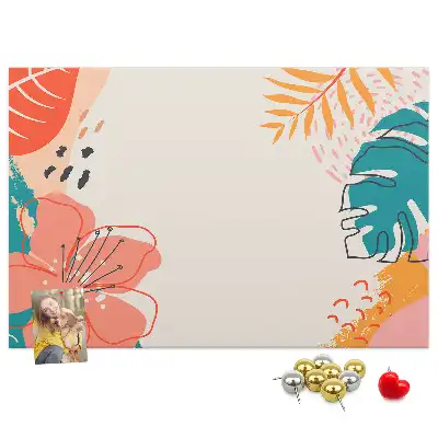Tropical Holidays Printed Cork Memo Board