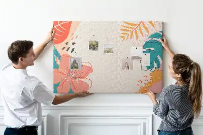 Tropical Holidays Printed Cork Memo Board