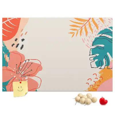 Tropical Holidays Printed Cork Memo Board