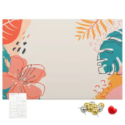 Tropical Holidays Printed Cork Memo Board