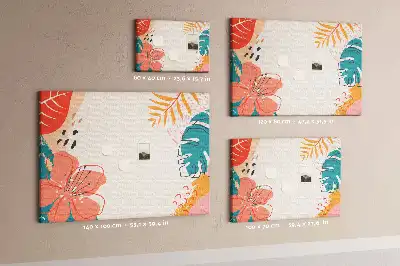 Tropical Holidays Printed Cork Memo Board